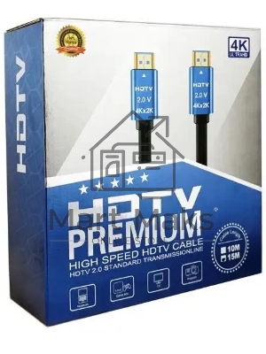Кабель аудио-видео Premier 11238 HDMI (m)/HDMI (m) 15м. позолоч.конт. черный
