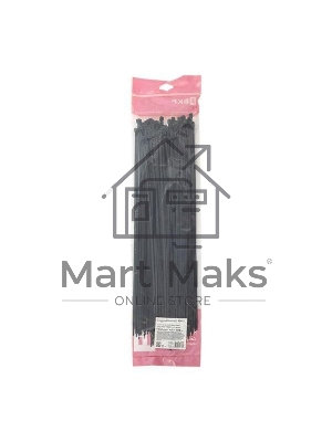 Хомут EKF PROxima P6.6 стандартный (ч), 4.8x450 (100шт) FlexLock