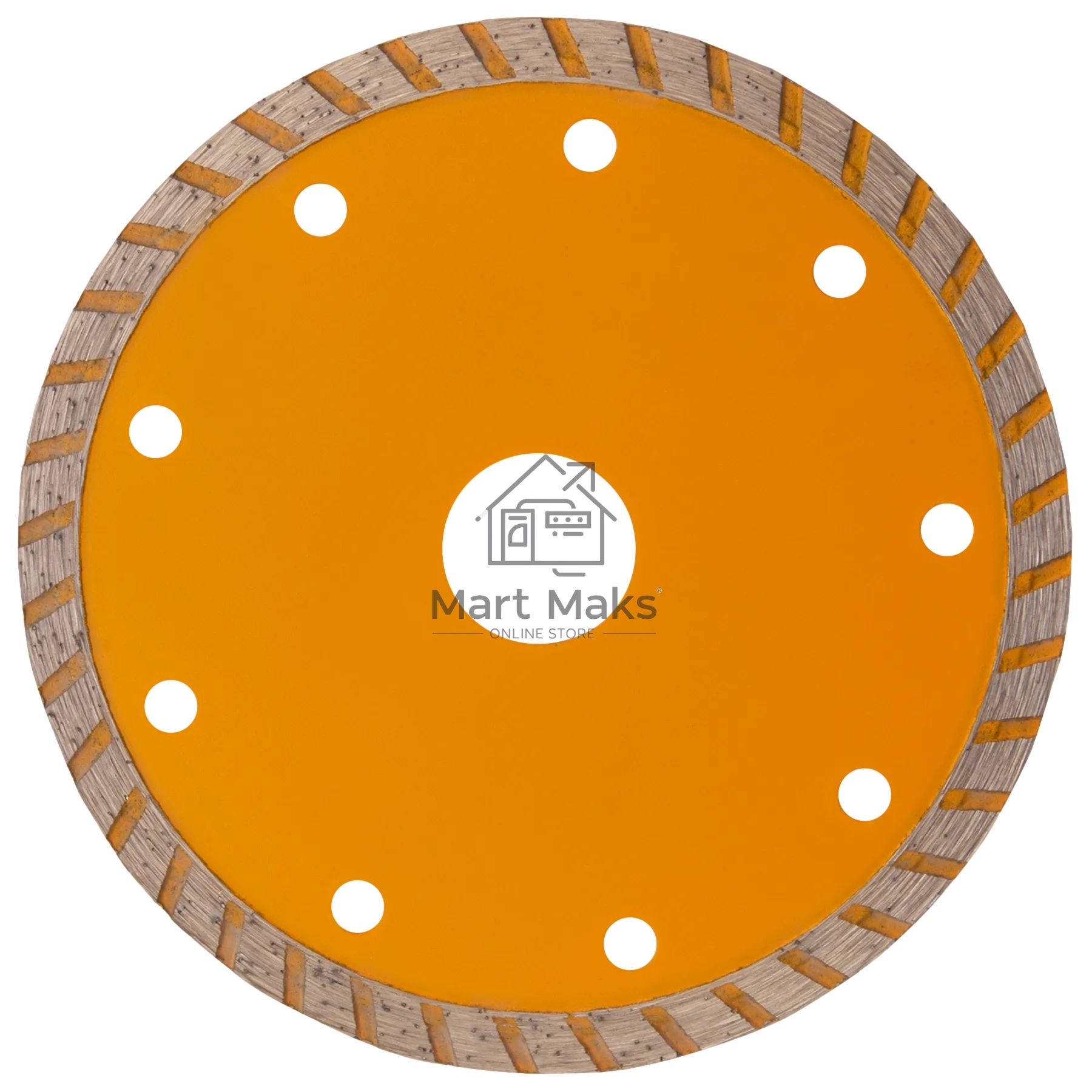 Диск алмазный отрезной Denzel ф125 х 22,2 мм, турбо, сухое резание