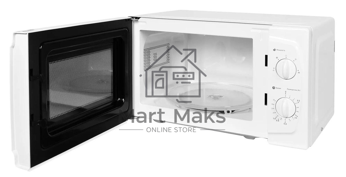 Микроволновая печь Starwind SWM5520 белый, 20 л, 700 Вт, переключатели - поворотный механизм