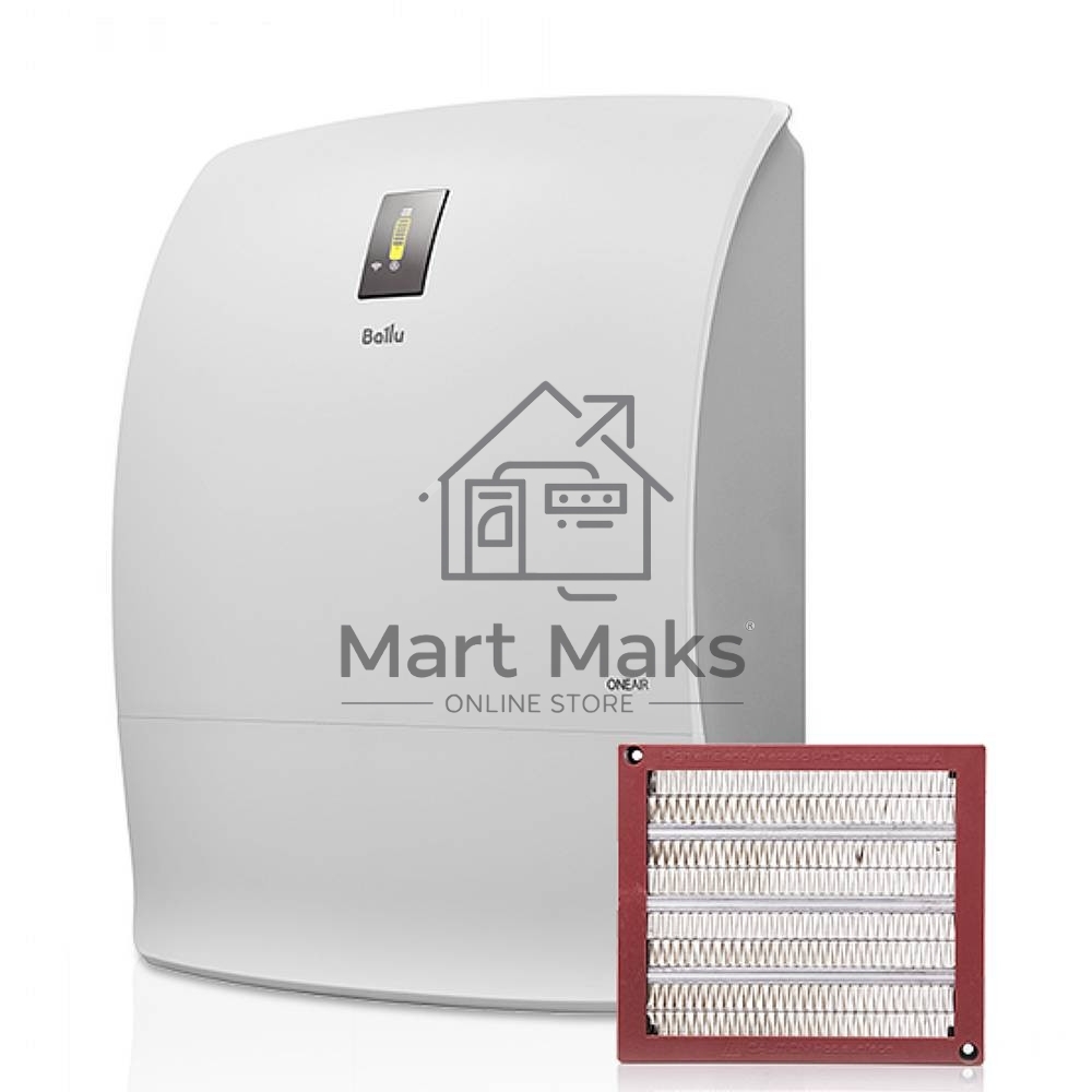 Очиститель воздуха Ballu ONEAIR ASP-200SW белый, 75 м², HEPA-фильтр, угольный фильтр