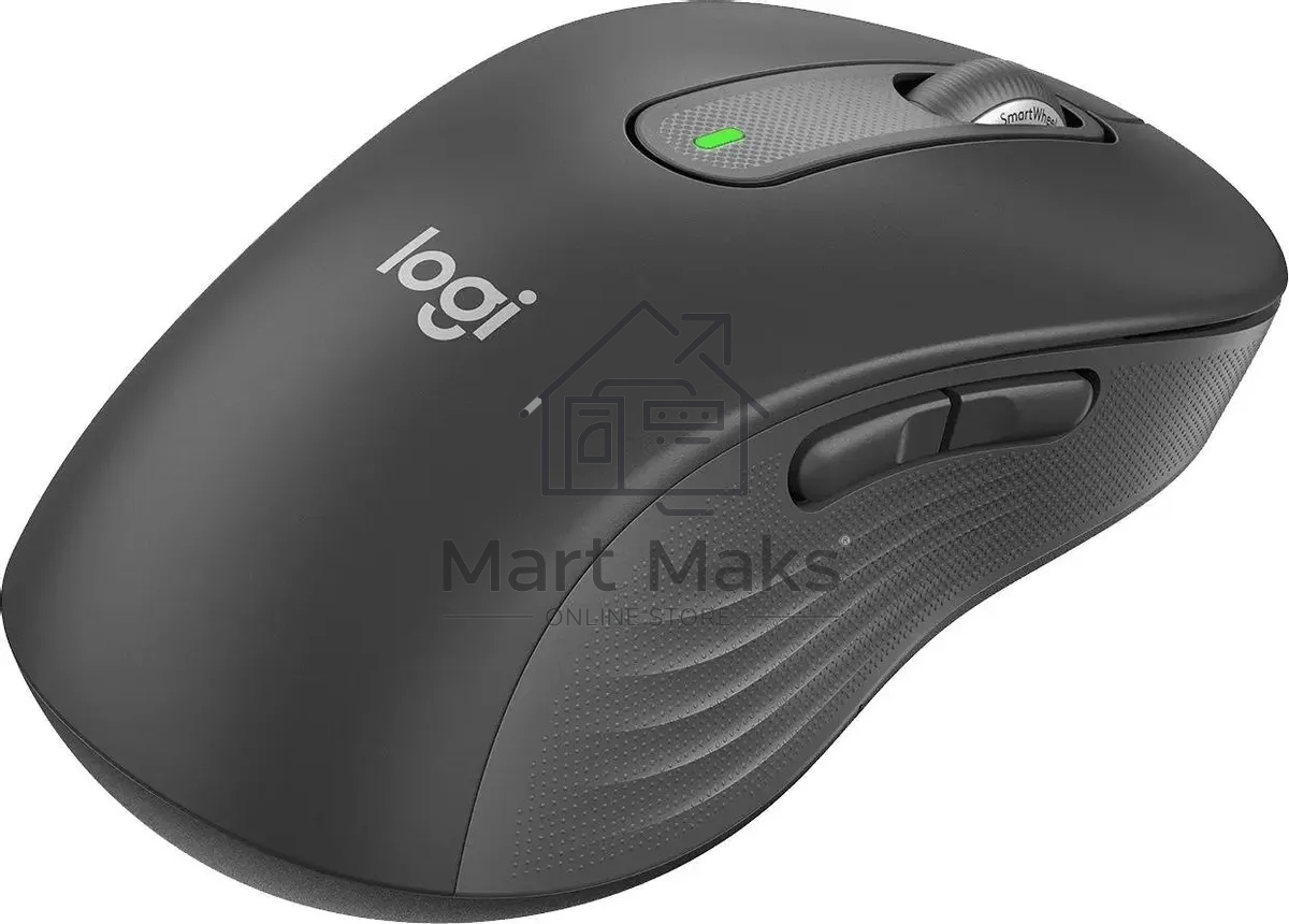 Мышь беспроводная Logitech Signature M650 L LEFT графитовый, 4000 dpi, радиоканал, Bluetooth, USB, кнопки - 5