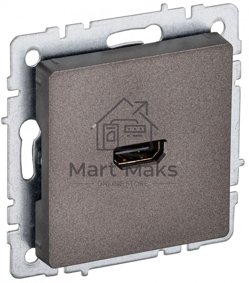 Розетка HDMI IEK BRITE РHDMI-0-БрТБ темная бронза