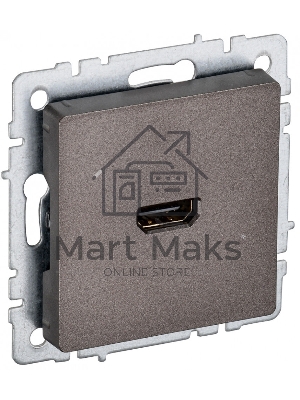 Розетка HDMI IEK BRITE РHDMI-0-БрТБ темная бронза