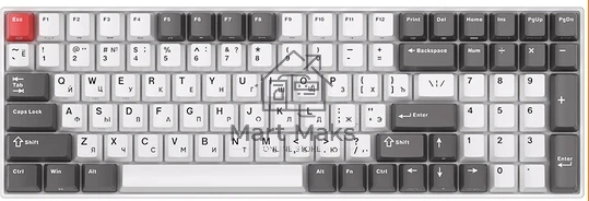 Клавиатура Royal Kludge RK100 Brown switch/Grey/Red/White