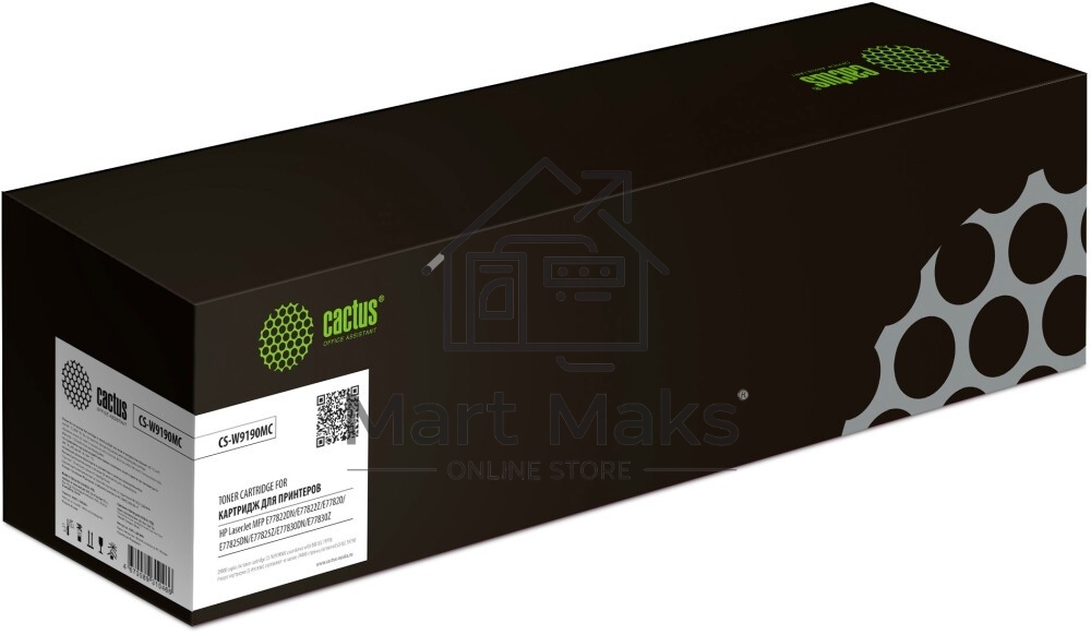 Картридж лазерный Cactus CS-W9190MC W9190MC черный (29000 стр.) для HP LJ MFP E77822DN/E77822Z/E77820/E77825DN