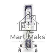 Обогреватель масляный Ballu CUBE BOH/CB-07W (7 секций), белый, 1500 Вт, 15 м2, механический термостат