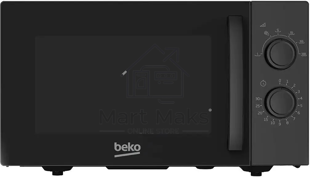 Микроволновая печь Beko SOLO MOF23300B черный, 23 л, 900 Вт, переключатели - поворотный механизм