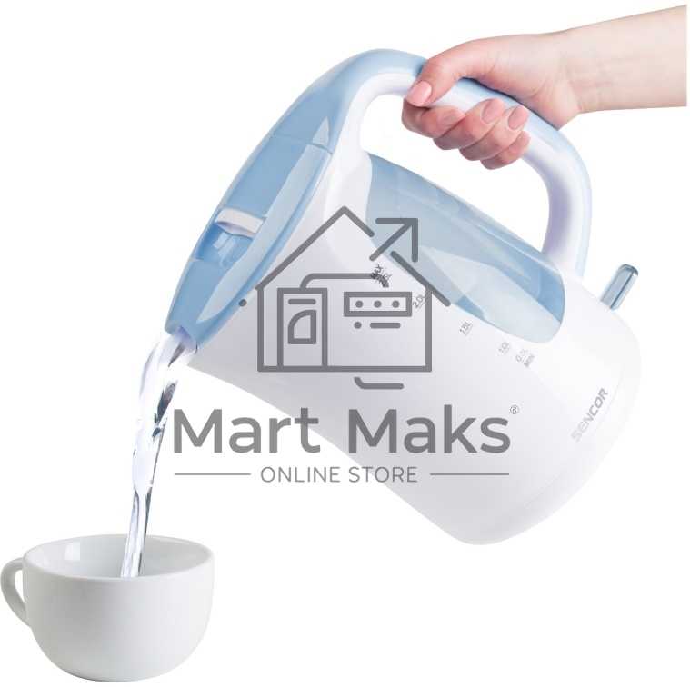 Чайник электрический Sencor SWK 2510WH пластик, 2,5 л, 2200 Вт, белый
