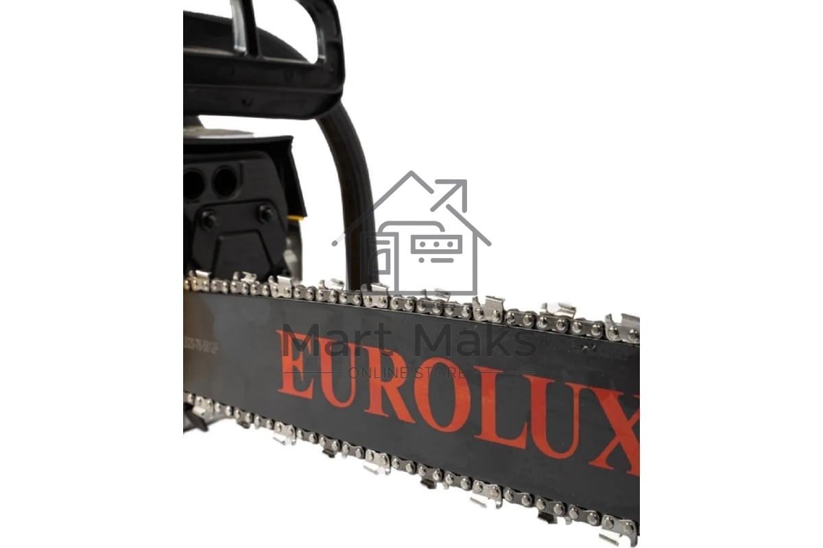 Бензопила Eurolux GS-5220 2400 Вт,Длина шины мм / дюймы 505 / 20” Объём двигателя см3 52 70/6/8