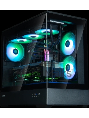 Компьютерный корпус ZALMAN P30 V2, MATX, черный, WINDOW, 2x3.5