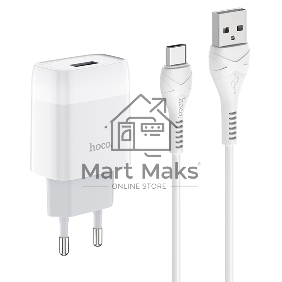 Сетевое зарядное устройство HOCO (6931474713018) для Type-C C72Aa White
