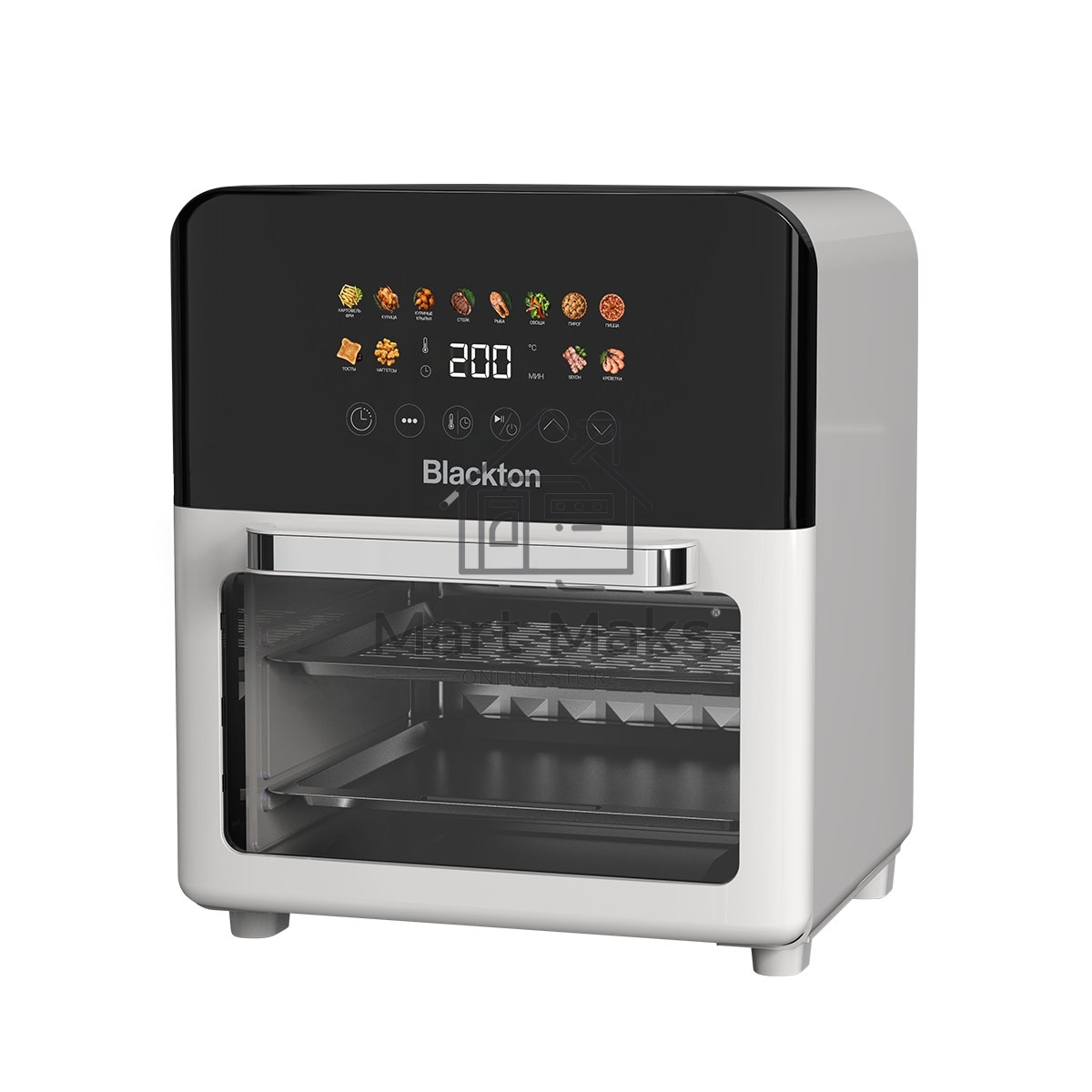 Аэрогриль Blackton Bt AF106S белый, 1700 Вт, 10 л, сенсор, 12 программ