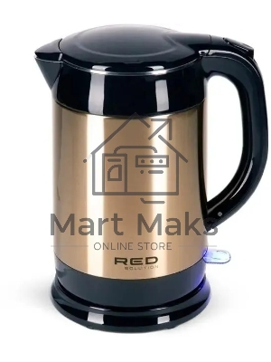 Чайник электрический Red Solution RK-M1582 1.7л. 1800Вт золотистый (корпус: двойные стенки)