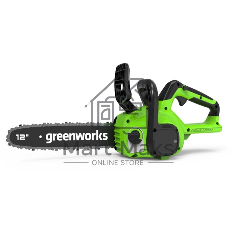 Цепная пила аккумуляторная GreenWorks GD24CS30K4, 24V, 30см, бесщеточная, c АКБ 4 Ач и ЗУ (2007007UB)
