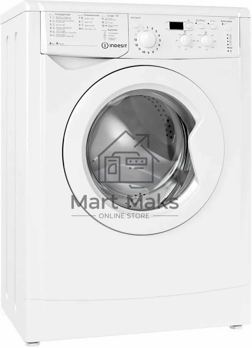 Стиральная машина Indesit IWSE 6105(CIS)L белый, загр. фронтальная макс.: 6 кг 1000 об/мин класс: А