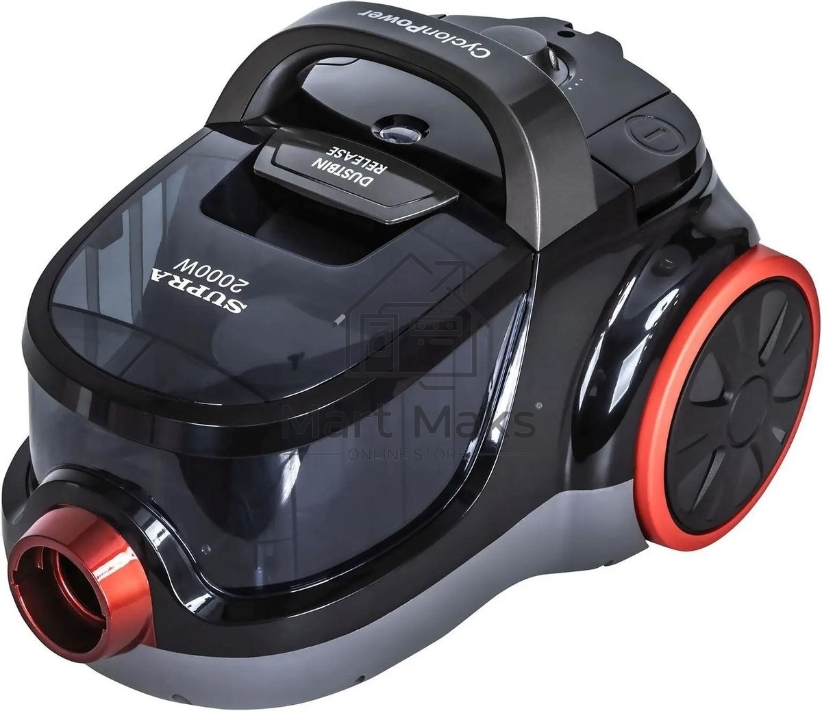 Пылесос SUPRA VCS-2024 серый, 230/2000 Вт, уборка сухая, пылесборник контейнер 2 л