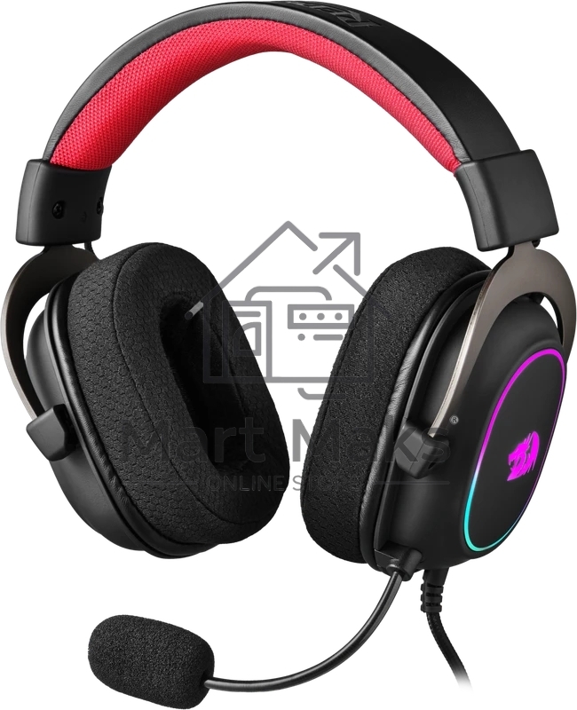 Гарнитура Redragon Zeus X чёрный, проводная, USB, подсветка