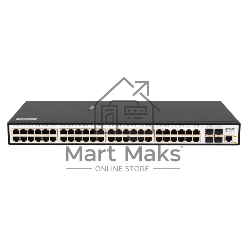 Коммутатор SNR SNR-S2985G-48T, 48×1 Гбит/с + 4×1 Гбит/с SFP, управляемый