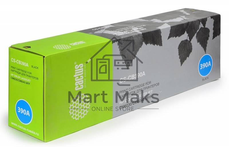 Картридж лазерный Cactus CS-CB390A черный для HP CLJ MFP CM6030/CM6040 (19500стр.)