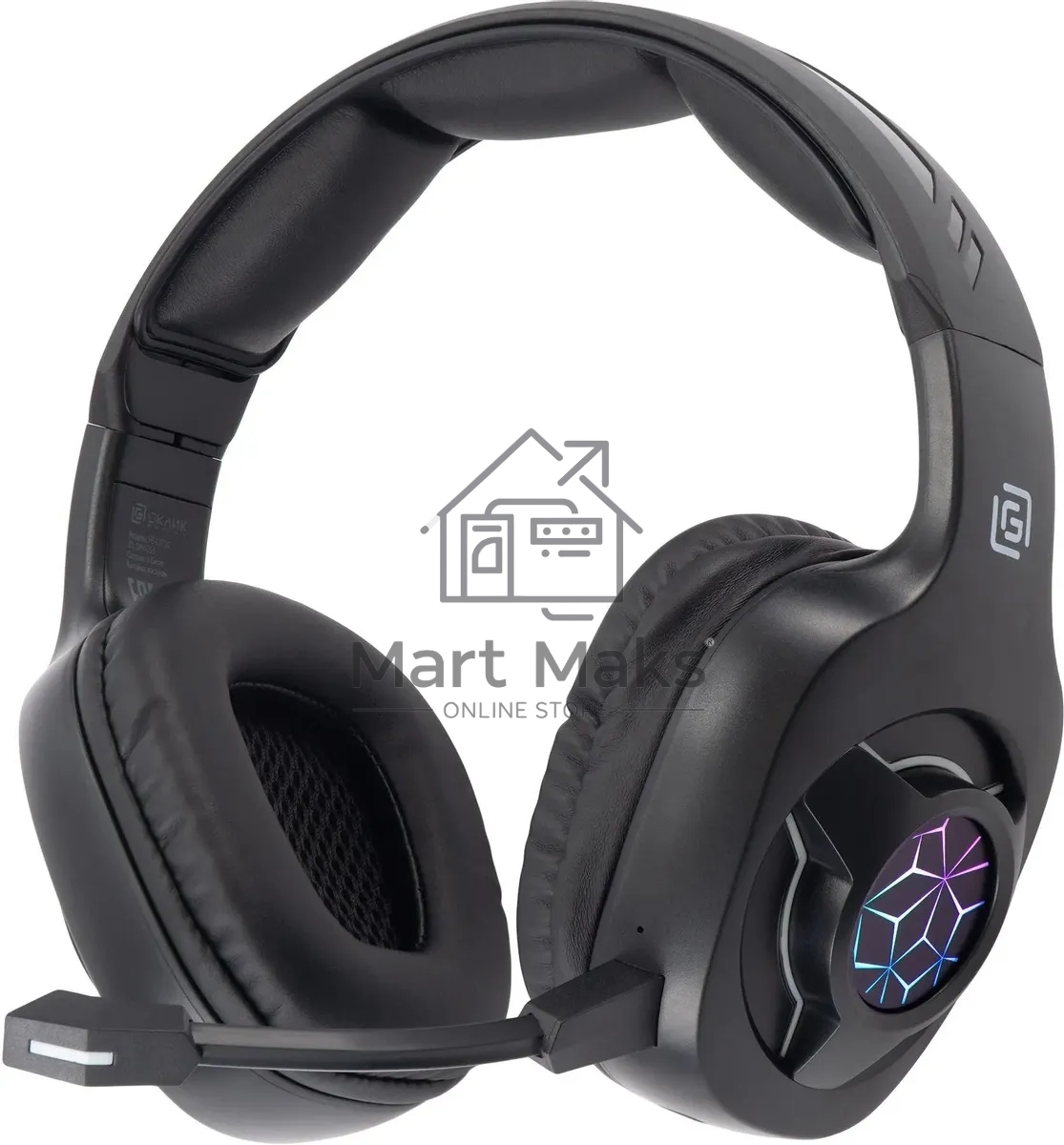 Наушники с микрофоном Оклик HS-L575G черный накладные BT оголовье (1895253)