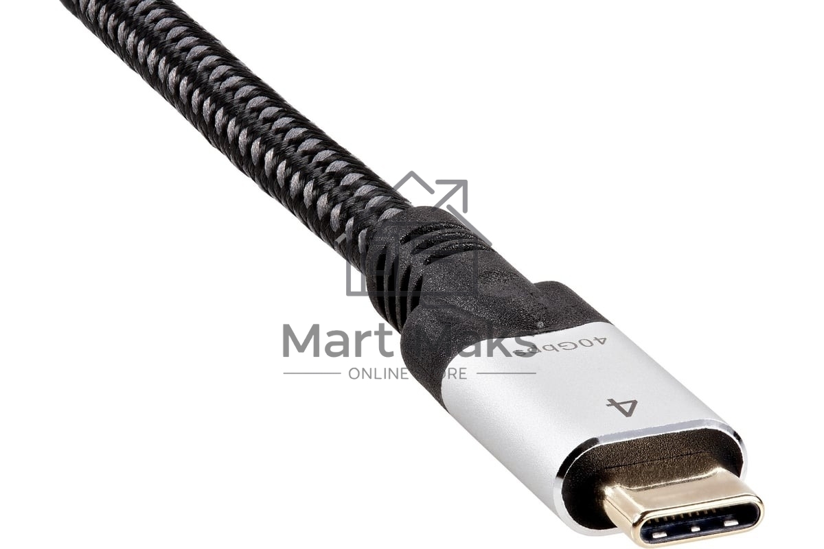 Кабель VCOM USB4 TypeC(M)--TypeC(M), 5K 60Hz, 8K 30Hz 40GBps, PD 240W, 2м CU560-2M