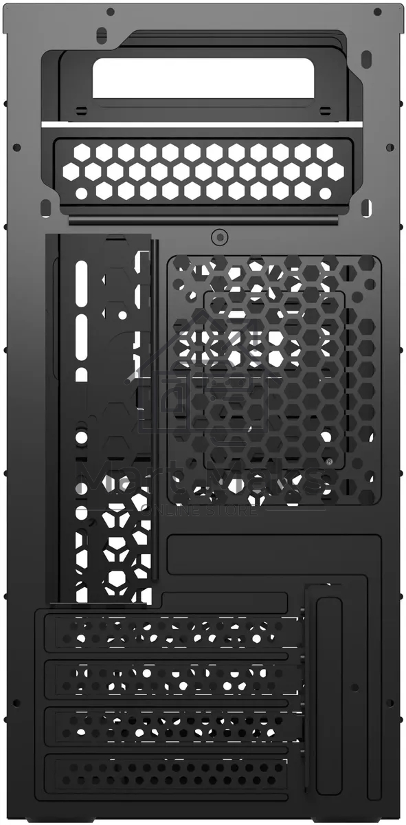 Компьютерный корпус Bloody BD-CC101 черный без БП mATX 1x80мм 1x92мм 2x120мм 2xUSB 2.0 1xUSB 3.0 audio