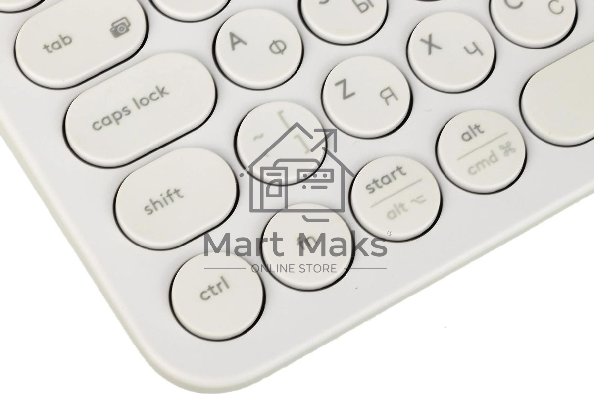 Клавиатура беспроводная Logitech K380, Bluetooth, белый