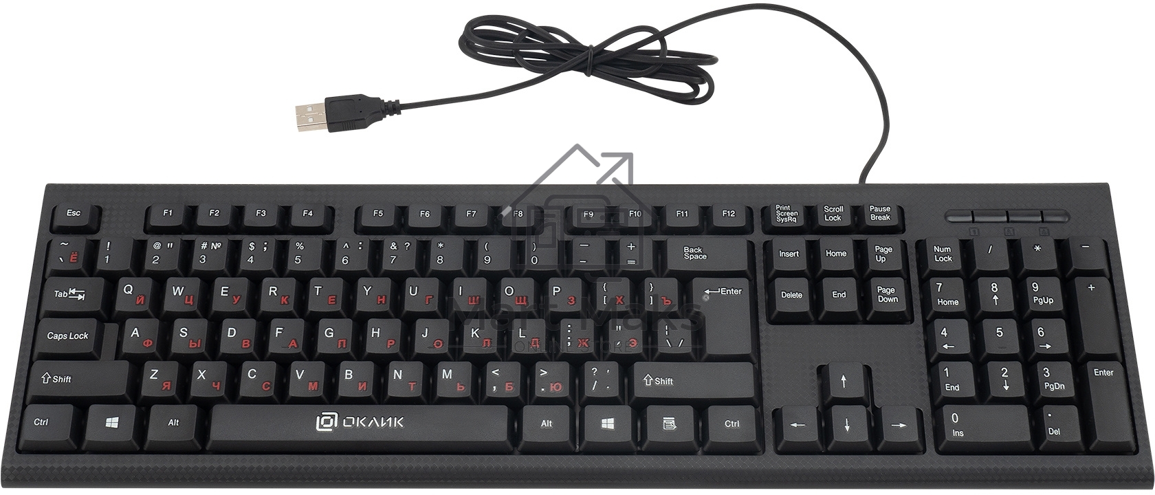 Клавиатура + мышь Oklick 630M клав:черный мышь:черный USB