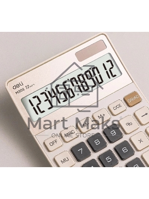 Калькулятор настольный Deli EM309 золотистый 12-разр.
