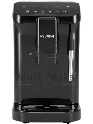 Кофемашина автоматическая Hyundai HAM-4001 черный, исп. кофе - молотый, 1.5 л, 1350 Вт, 20 Бар