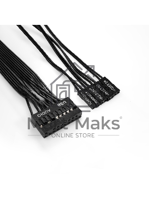 Компьютерный корпус Miditower ExeGate AA-440-UNS450 (ATX, БП UNS450 с вент. 12см, 2*USB, аудио, черный)