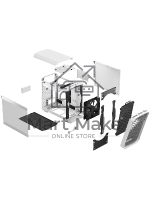 Компьютерный корпус Fractal Design Torrent Nano белый TG Clear Tint / FD-C-TOR1N-03