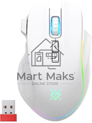 Мышь беспроводная/проводная Defender Iммortal GM-421 белый, 10000 dpi, радиоканал, Bluetooth, USB, кнопки - 9