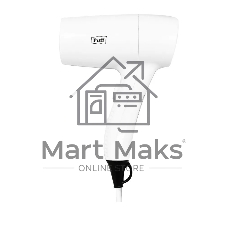 Фен Puff 1201B белый, 1200 Вт, с доп. розеткой