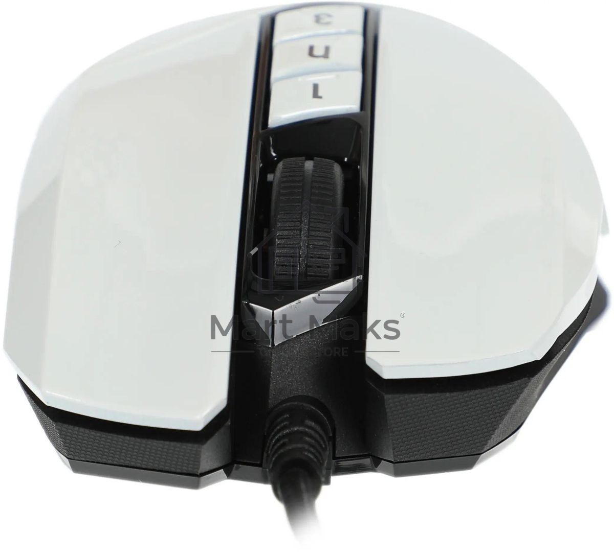 Мышь проводная A4Tech Bloody W60 Max белый, 10000 dpi, USB, кнопки - 10