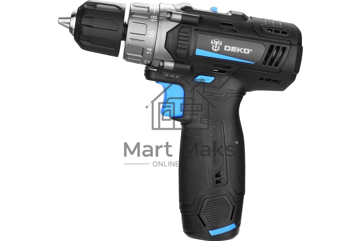 Дрель-шуруповерт Deko ZKCD12 084-1008 084-1008, Аккумуляторная, 12В
