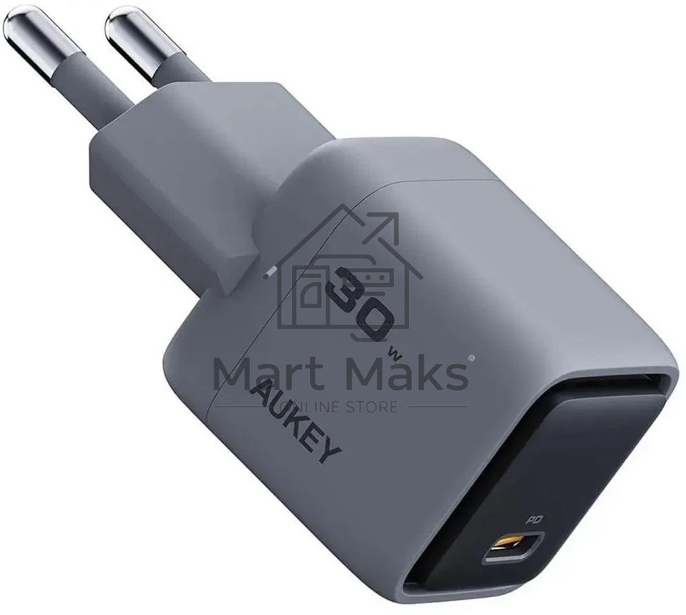 Сетевое зарядное устройство Aukey Comet Mini 30W серый