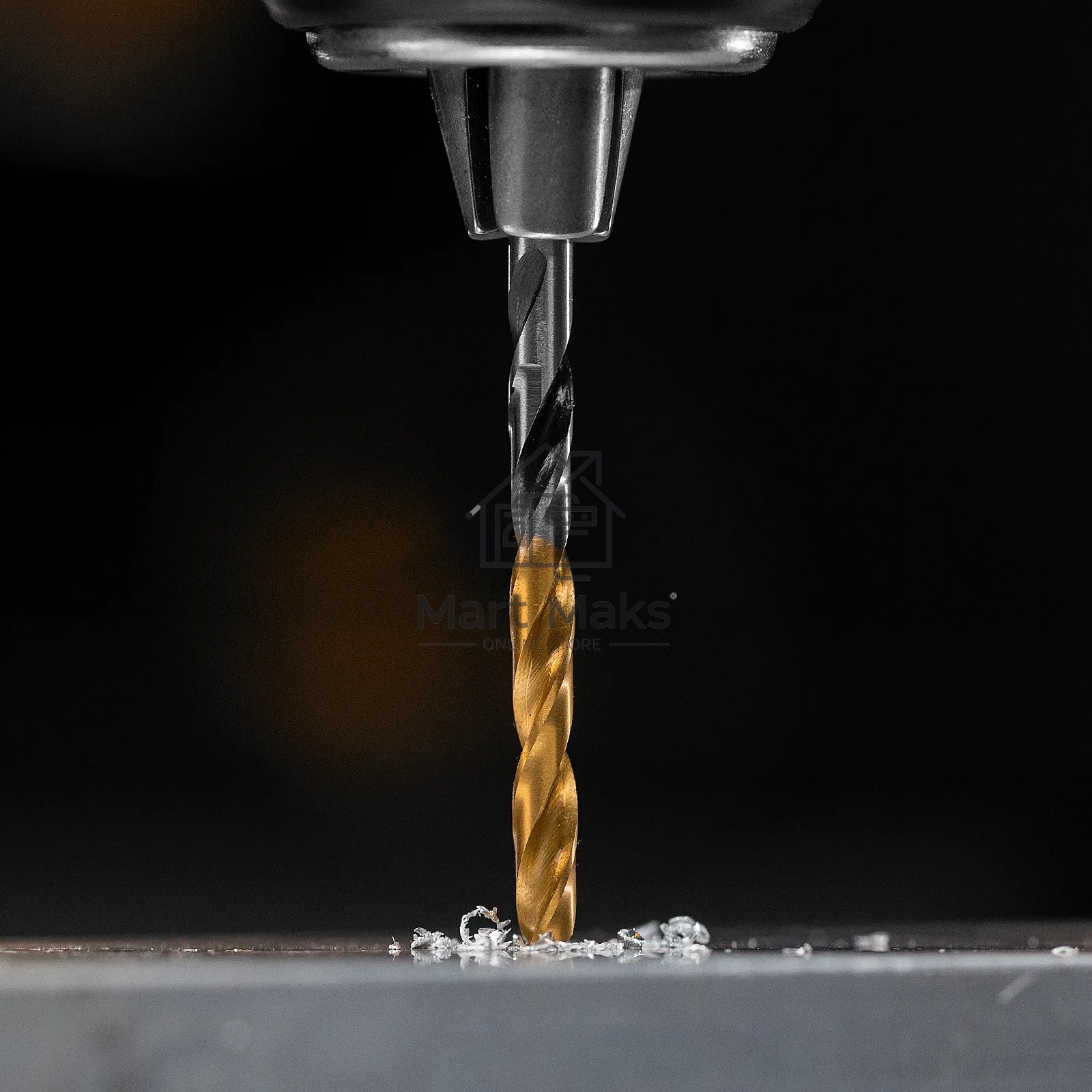 Сверло спиральное по металлу Denzel 3,5 x 70мм, Р6М5, Golden Tip, многогранная заточка, 2 шт.