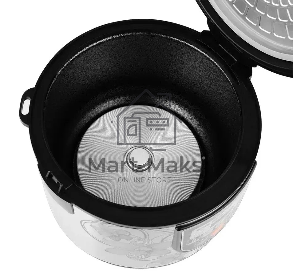 Мультиварка Centek CT-1498 Ceramic черный, сталь 700 Вт, 5.0л, КЕРАМИЧЕСКОЕ ПОКРЫТИЕ ЧАШИ, 10 пр-м.