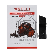 Пылесос Kelli KL-8005 красный, 420/2400 Вт, уборка сухая, пылесборник контейнер 2,5 л