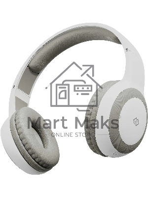 Гарнитура накладные Digma BT-15 белый/серый беспроводные bluetooth оголовье