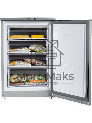 Морозильная камера Бирюса M514 металлик 110л, 4 ящика
