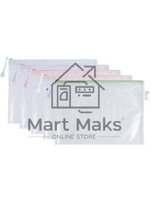 Папка на молнии ZIP Deli Colorful EF280 A4 ПВХ 0.23мм, ассорти