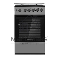 Плита газовая Maunfeld MGC50GCGR08D серый, конфорок 4 шт, духовка 59 л, 50 см x 89 см x 65 см