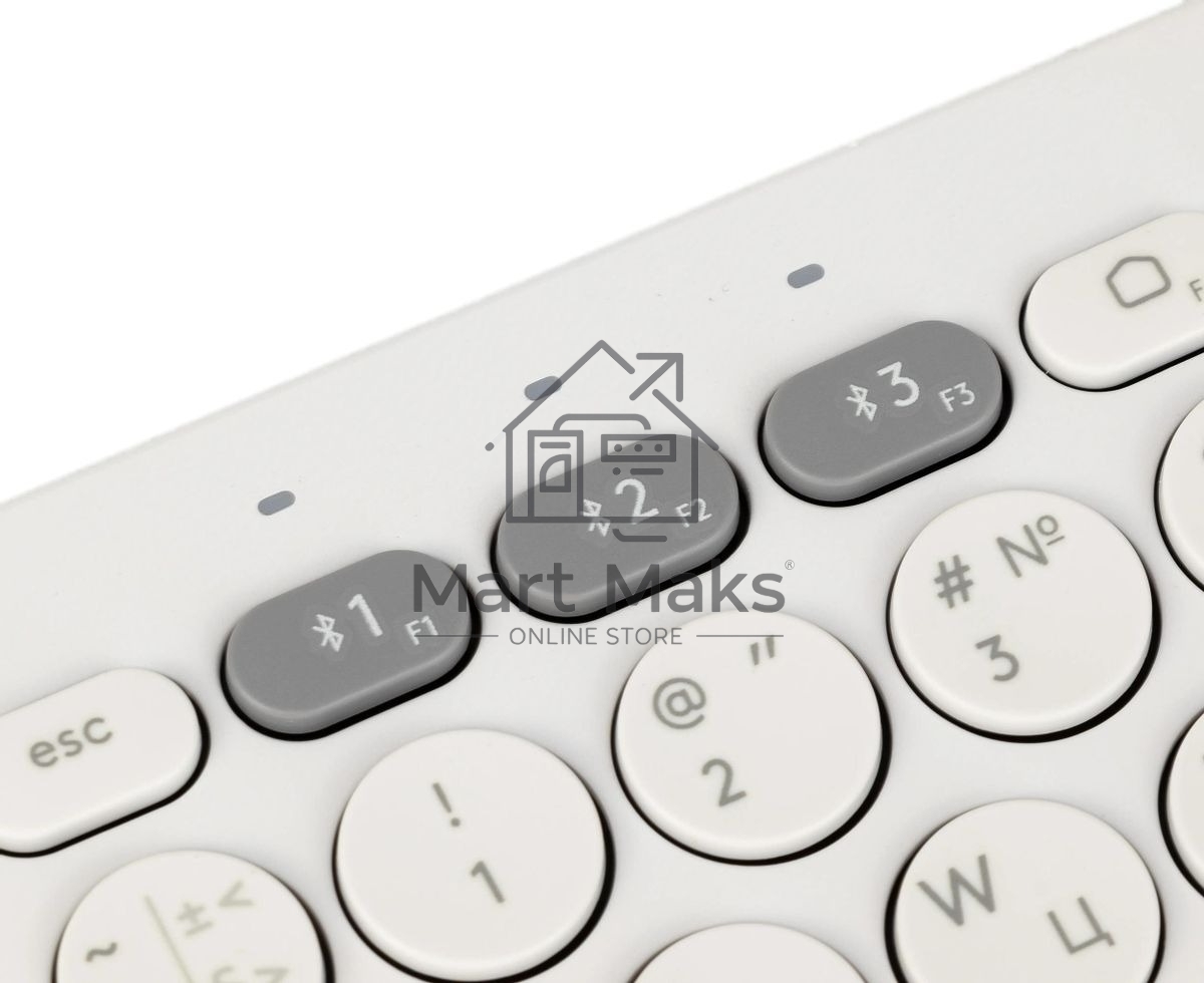 Клавиатура беспроводная Logitech K380, Bluetooth, белый