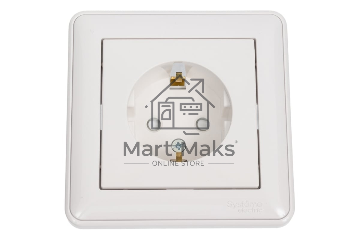 Розетка В59 СУ С ЗК БЕЛ. Розетка В59 СУ С ЗК БЕЛ.