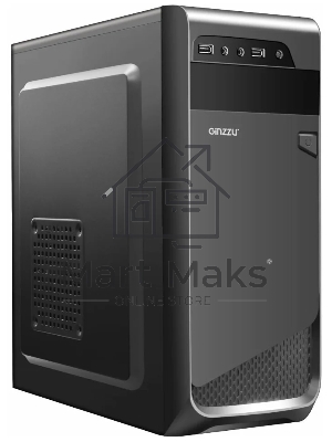 Компьютерный корпус Ginzzu A180 2*USB 2.0,AU w/o PSU