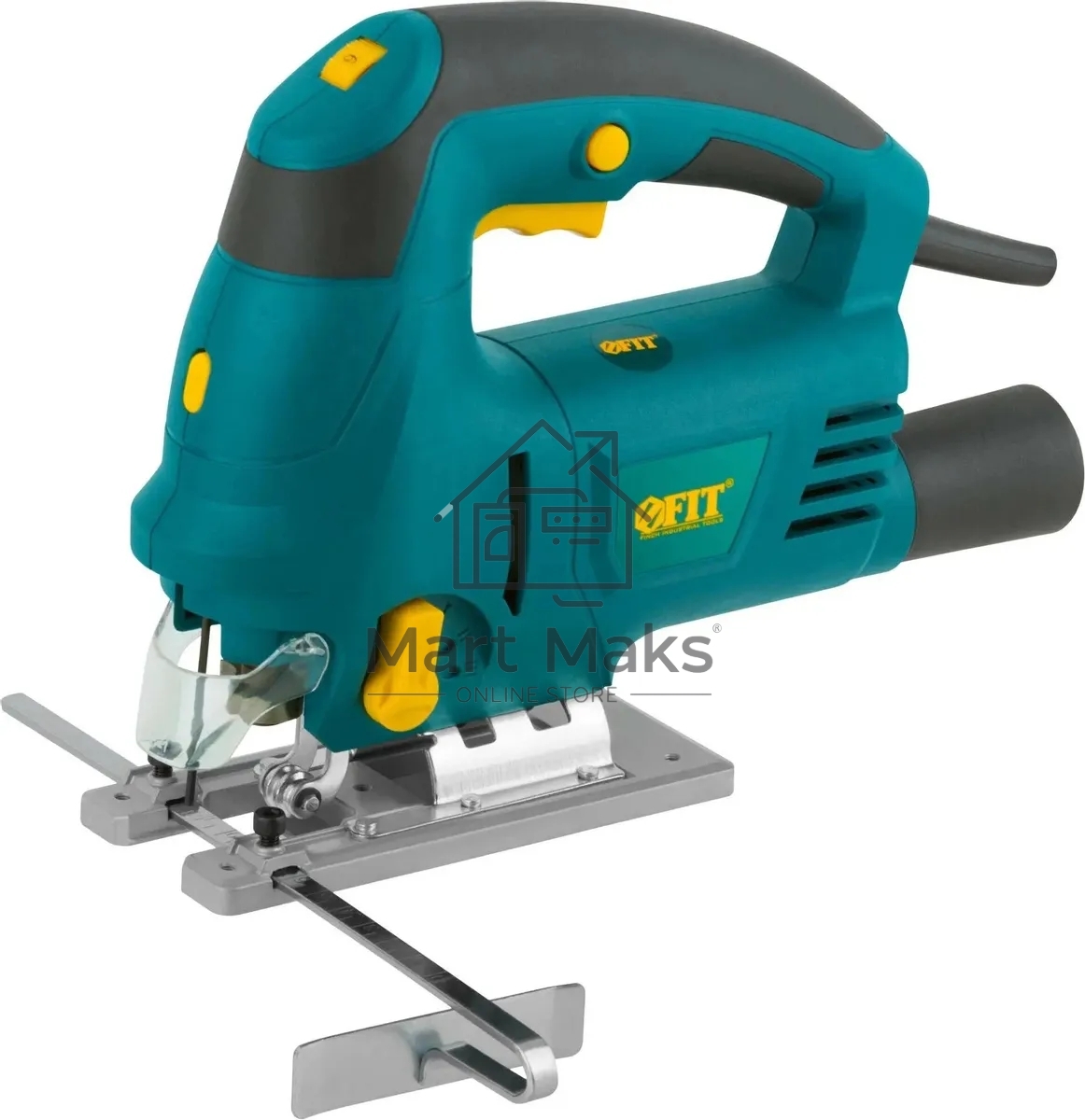 Лобзик FIT JS-801 800 Вт, 0-3000 ход/мин, БзП, маятник, 100 мм, 3,15 кг, лазер, рез. накл., коробка