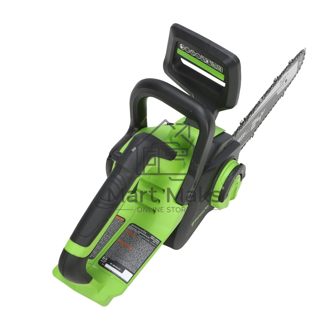 Цепная пила аккумуляторная GreenWorks GD24CS30K4, 24V, 30см, бесщеточная, c АКБ 4 Ач и ЗУ (2007007UB)